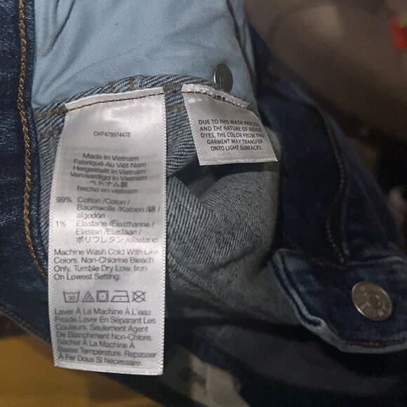 MADEWELL stovepipe blue wash straight leg jeans 24 T - Picture 4 of 6